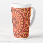 Bruine basis Mandala Latte Mok (Rechterhoek)