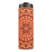 Bruine basis Mandala Thermosbeker (Voorkant)