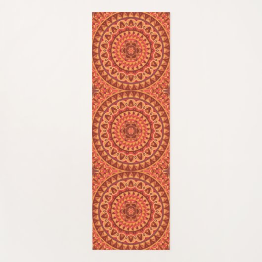 Bruine basis Mandala Yogamat (Voorkant)