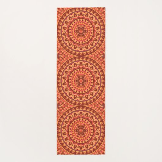 Bruine basis Mandala Yogamat (Achterkant)