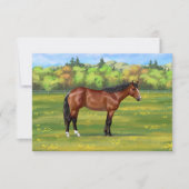 Bruine Bay Quarter Horse Kaart (Voorkant)