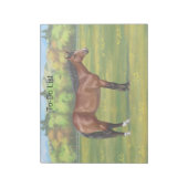 Bruine Bay Quarter Horse Notitieblok (Linkerzijde)