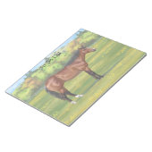 Bruine Bay Quarter Horse Notitieblok (Schuin)