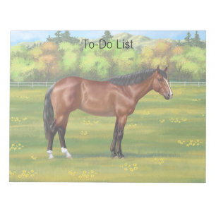 Bruine Bay Quarter Horse Notitieblok