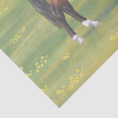 Bruine Bay Quarter Horse Tissuepapier (Detail)