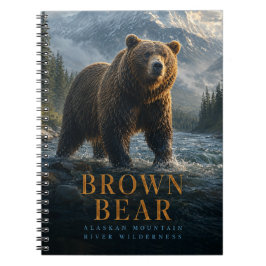 Bruine Beer Alaskische Rivier DIEREN Notitieboek