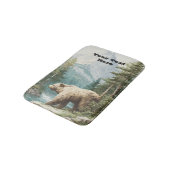 Bruine Beer Badmat (Gekanteld)