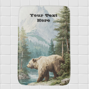 Bruine Beer Badmat