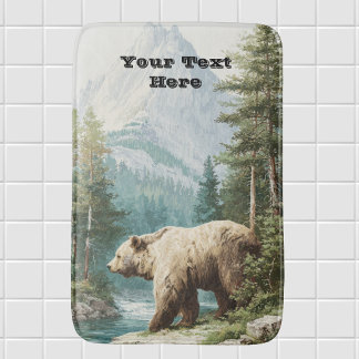 Bruine Beer Badmat