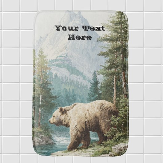 Bruine Beer Badmat