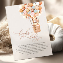 Bruine Beer-ballonnen Baby-boekenkaart