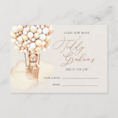 Bruine Beer ballonnen raden hoeveel grahamkaartjes Informatiekaartje (Voorkant)