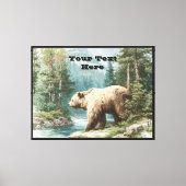 Bruine Beer Canvas Afdruk (Voorkant)