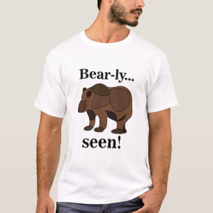 Bruine Beer Dier Grappige Humor Quote T-shirt