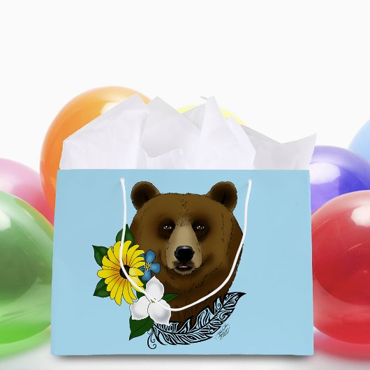 Bruine beer groot cadeauzakje