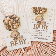 Bruine Beer Kan Haast Niet Wachten Baby Shower