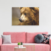 Bruine Beer Lovers Canvas Afdruk (Insitu (Woonkamer))