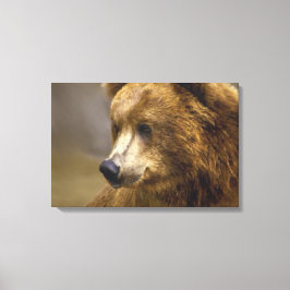 Bruine Beer Lovers Canvas Afdruk