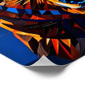 Bruine Beer Modern Natuur Decoratie Print (Hoek)