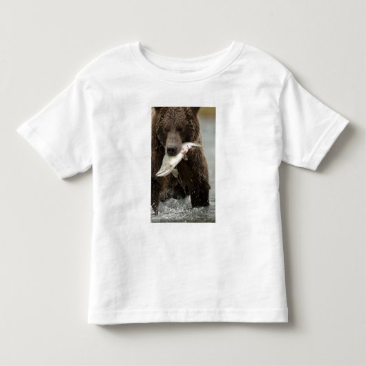 Bruine beer, of Kust Grizzlybeer, Ursus Kinder Shirts (Voorkant)