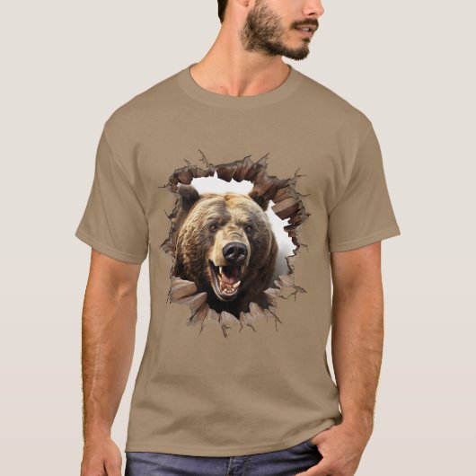 Bruine Beer T-shirt (Voorkant)