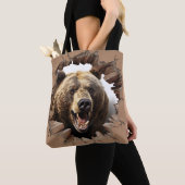 Bruine Beer Tote Bag (Dichtbij)