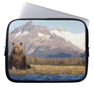 bruine beer, Ursus arctos, grizzlybeer, Ursus Laptop Sleeve