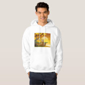 Bruine Beer Zonsondergang Hoodie (Voorkant volledig)