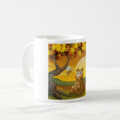 Bruine Beer Zonsondergang Koffiemok (Voorkant links)