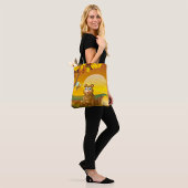 Bruine Beer Zonsondergang Tote Bag