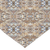Bruine beige stenen piebelpatroon tafelkleed (Gekanteld)