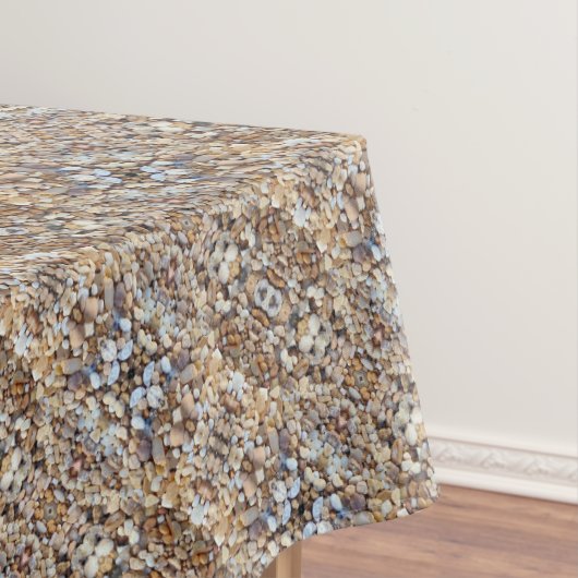 Bruine beige stenen piebelpatroon tafelkleed (Voorbeeld)