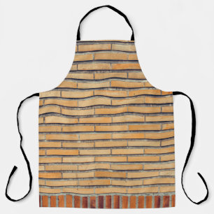 Bruine bekledingswand schort