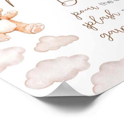 Bruine Beren ballon Bearly Wait Mom Osa Bar Poster (Hoek)