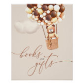 Bruine Beren ballonnen Baby Boeken en geschenken P Perfect Poster (Voorkant)