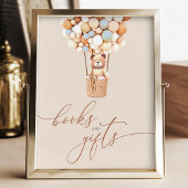 Bruine Beren ballonnen Baby Boeken en geschenken P Poster