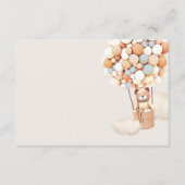 Bruine Beren ballonnen ledige behuizingskaart Informatiekaartje (Voorkant)