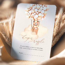 Bruine Beren ballonnen, luidere ritten Informatiekaartje