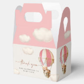 Bruine Beren ballonnen voor draagtas Bedankdoosjes (Geopend)