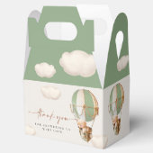 Bruine Beren ballonnen voor draagtas Bedankdoosjes (Geopend)