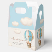 Bruine Beren ballonnen voor draagtas Bedankdoosjes (Geopend)