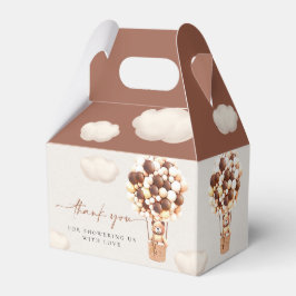 Bruine Beren ballonnen voor draagtas Bedankdoosjes