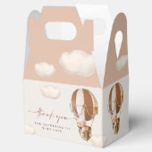 Bruine Beren ballonnen voor draagtas Bedankdoosjes (Geopend)