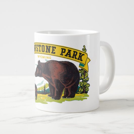  bruine Beren in het nationale park van Yellowston Grote Koffiekop (Voorkant rechts)