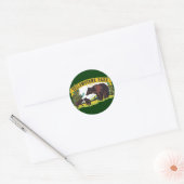  bruine Beren in het nationale park van Yellowston Ronde Sticker (Envelop)