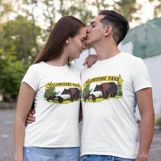  bruine Beren in het nationale park van Yellowston T-shirt