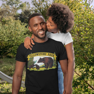 bruine Beren in het nationale park van Yellowston T-shirt