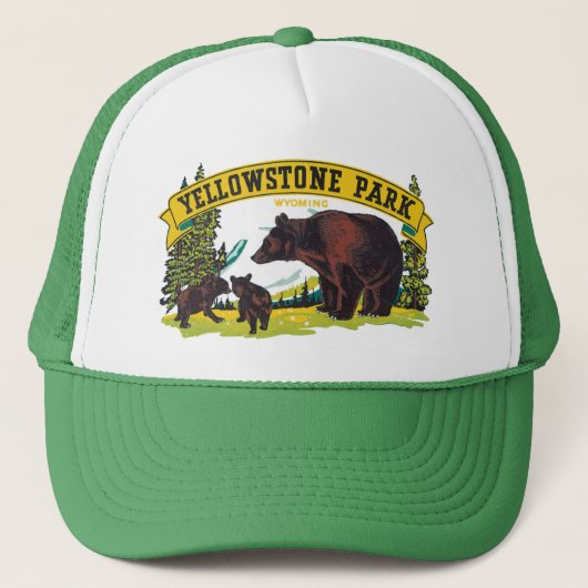 bruine Beren in het nationale park van Yellowston Trucker Pet (Voorkant)