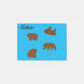 Bruine beren post-it® notes (Voorkant)