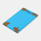Bruine beren post-it® notes (Schuin)